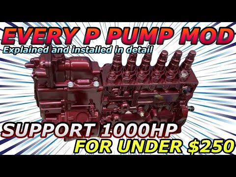 Видео: Замена насоса P 24-клапанного Cummins, часть 4: Разгон P7100 до 1000 л.с.! Все модификации насоса...