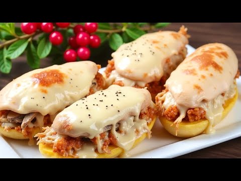 Видео: Рождественская картошка с курицей! Быстрый и вкусный рецепт для праздничного ужина.