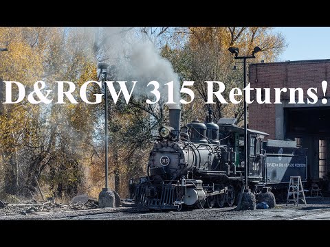 Видео: D&RGW 315 возвращается в строй!