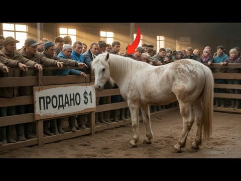Видео: Отвергнутую лошадь продали за $1 на аукционе — но никто не ожидал, что произойдет дальше!
