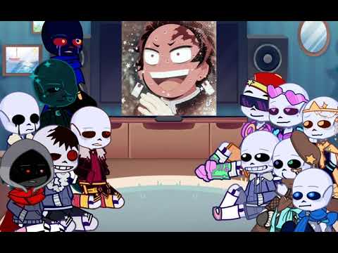 Видео: Реакция AU от Sans на фэндомы [DEMON SLAYER/ПРЕКРАЩЕНО] x2 Скорость!