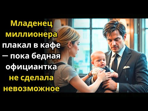 Видео: Младенец миллионера плакал в кафе — пока бедная официантка не сделала невозможное