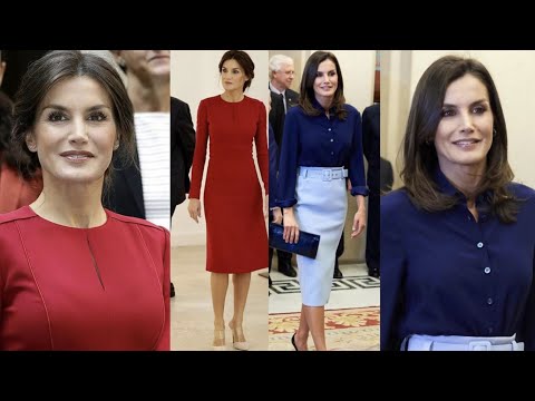 Видео: Очень красивая и стильная королева Испании Летиция. Мода и стиль/Испанская королевская семья/Биог...