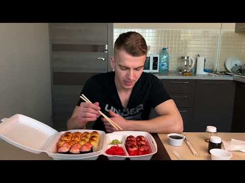 Видео: ОБЗОР ДОСТАВКИ РОЛЛОВ!