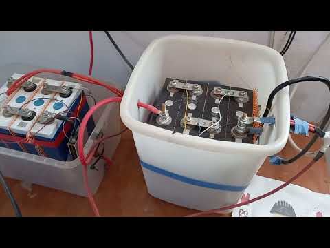 Видео: Зарядка аккумуляторов Lifepo4 от солнечной панели, при хорошем солнышк