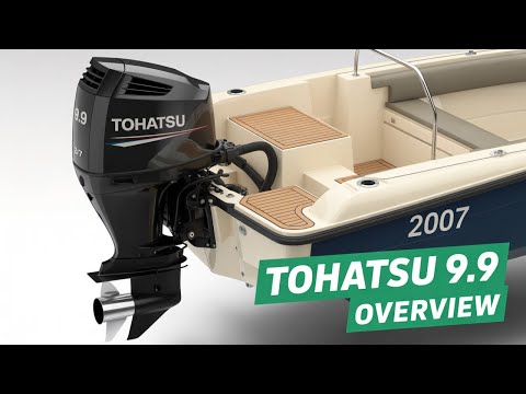 Видео: Новый мотор для лодки — стоит ли менять? Tohatsu 9,9.  Часть1