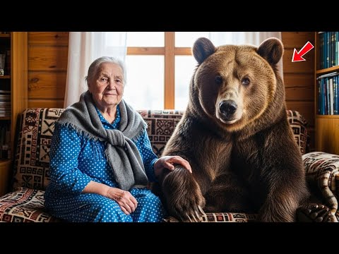 Видео: Старуха спасла медвежонка в метель — и через годы он вернулся спасти её