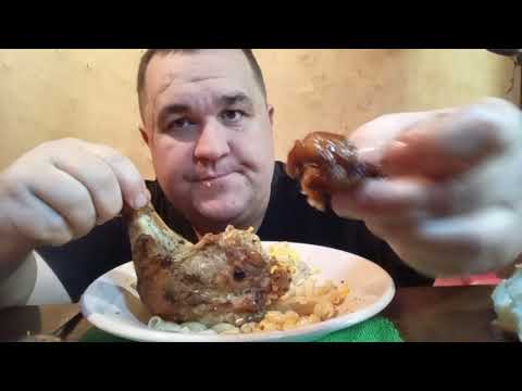 Видео: Обжор - макароны с сыром и куриными ножками