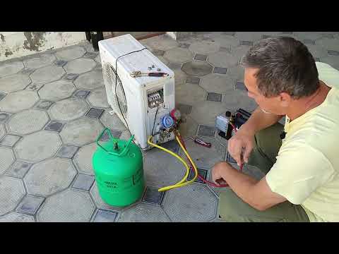 Видео: Замена компрессора кондиционера Powerful 9000 BTU Replacing the Powerful air conditioner compressor.