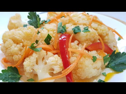 Видео: ЯЗЫК ПРОГЛОТИТЕ КАК ВКУСНО из ПРОСТОЙ ЦВЕТНОЙ КАПУСТЫ \\ ЦВЕТНАЯ КАПУСТА по-Корейски ОЧЕНЬ ПРОСТО