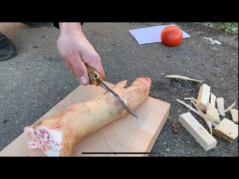 Видео: Тест финского ножа по костям и деревяшке, идеальный рабочий нож пуукко для охоты и рыбалки