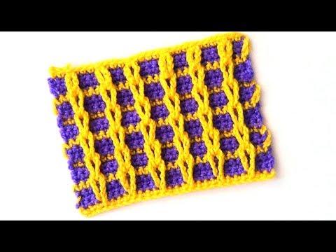 Видео: Плотный клетчатый узор