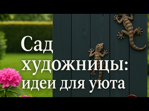 Видео: Креативный сад художницы : вдохновение в каждом уголке 🌿