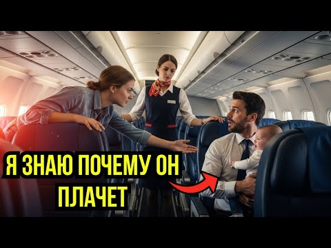 Видео: «В самолёте плакал ребёнок богача… пока простая девушка не изменила всё»