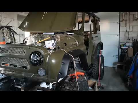 Видео: Новый проект. УАЗ Хантер на портальных мостах ВОИН 4х4. Продолжение сборки.