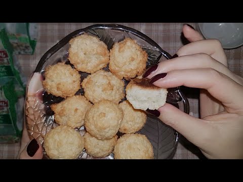 Видео: АСМР Печём кокосовые печеньки и болтаем, тихий голос 🍪 ASMR Coconut cookies