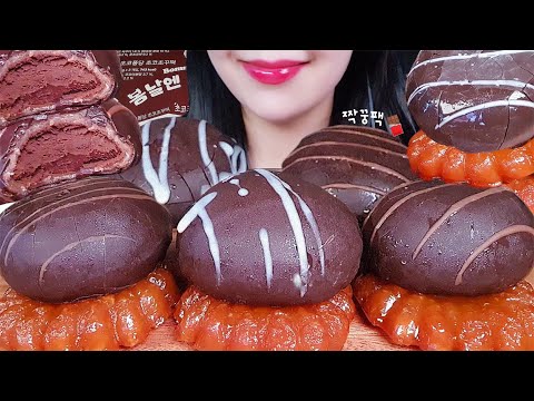 Видео: Йосу-онни Шоколадный йогуртовый медовый торт Мукбан ASMR Корейское комбинированным питанием