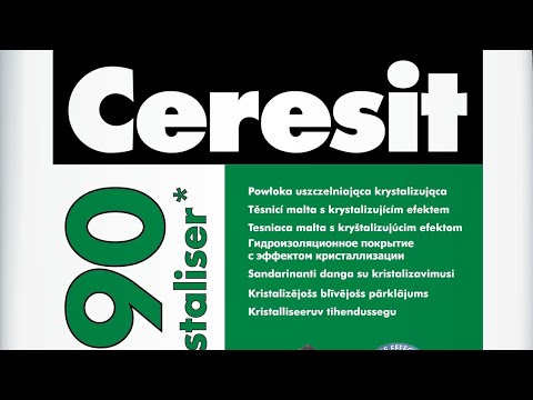 Видео: Обзор. Ceresit CR 90.Crystaliser. Гидроизоляция для резервуаров с водой.