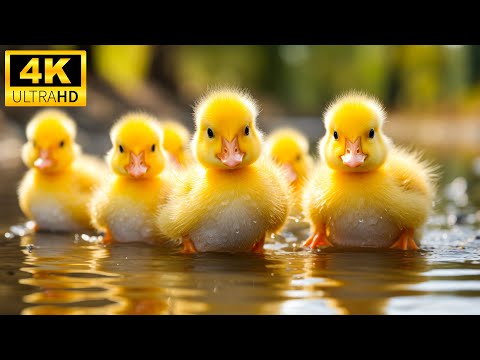 Видео: Baby Animals 4K — Волшебный мир милых детенышей животных под расслабляющую музыку