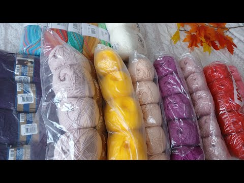 Видео: Не удержалась!!! Пряжи много не бывает!!! Хомячу😂