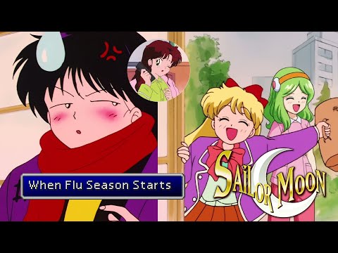 Видео: Сейлор Мун: Когда начинается сезон гриппа (голос ИИ)