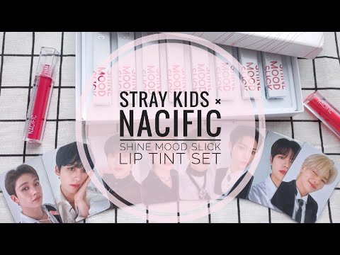 Видео: STRAY KIDS × NACIFIC unboxing | SHINE MOOD SLICK Lip Tint Set | Распаковка тинтов NACIFIC💄