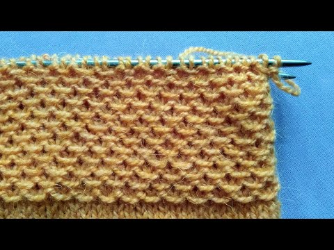 Видео: Узор Кольчуга | Вяжем спицами