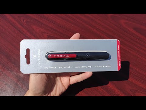 Видео: Брус за заточване Victorinox / Victorinox Portable Dual-Knife Sharpener With Ceramic Disks 4.3323