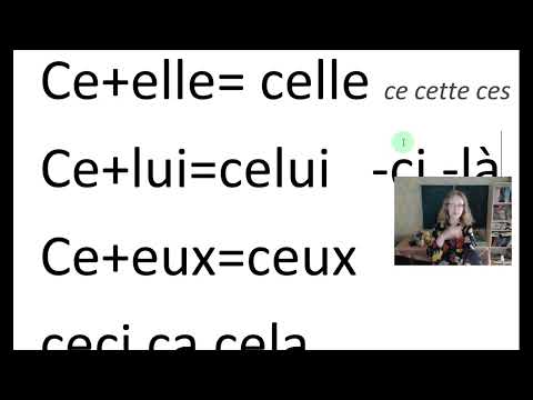 Видео: Указательные (les démonstratifs)- это просто.