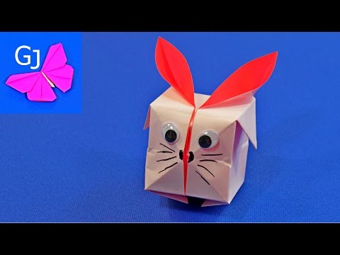 Видео: Оригами Кролик из бумаги / Пухлые животные