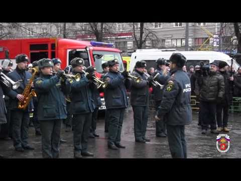 Видео: В Москве состоялось прощание с погибшими огнеборцами