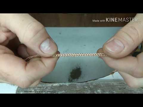 Видео: #goldenartjeweler ВЯЗКА ЦЕПОЧКИ весом 9гр. Бисмарк®️