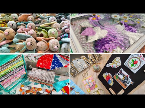 Видео: Банда ЗАЙЦЕВ/Алмазики/ВЫШИВКА на пластике/Порядок в ТКАНЯХ