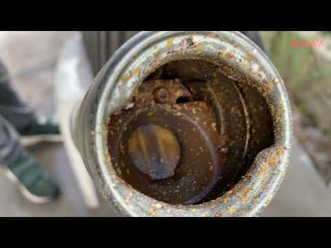 Видео: Топливный бак W124 снова снят и очищен.