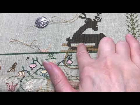 Видео: Закрепка нитки при вышивке крестом.
