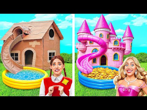 Видео: Бедная vs Ультра Богатая Палатка | Строим Домики Одного Цвета от Multi DO Girls