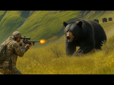 Видео: Полное видео: как американские охотники и фермеры справляются с миллионами чёрных медведей с помо...