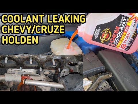 Видео: Утечка масляного радиатора Chevy Cruze! Ремонт утечки охлаждающей жидкости Holdan Cruze