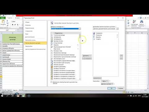 Видео: Информатика. 9-cынып. Электронды кестеде мәліметтер қорын құру