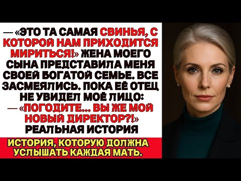 Видео: На свадьбе невестка назвала меня жирной свиньёй, а её отец узнал: я миллионерша, купившая его фирму