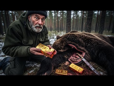 Видео: Убил медведя, а в его желудке — золото ограбленного банка