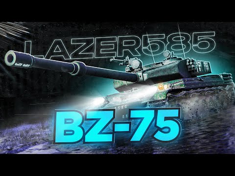 Видео: BZ-75 Пробую избежать столкновения снарядов с землей | Tanks Blitz