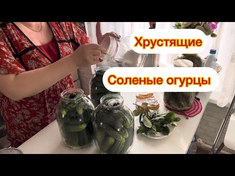 Видео: ДАЖЕ РЕЦЕПТ СЪЕЛИ/ОГУРЦЫ СОЛЕНЫЕ КАК В БОЧКЕ