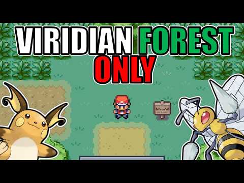 Видео: Можно ли победить Pokémon Fire Red, используя только покемонов Viridian Forest?
