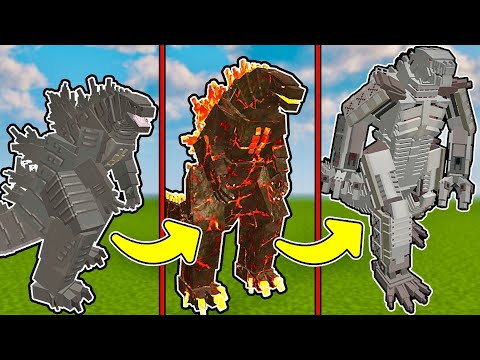 Видео: КАК МЕНЯЛАСЬ ГОДЗИЛЛА И ЕГО ЖИЗНЕННЫЙ ЦИКЛ В МАЙНКРАФТ Godzilla Minecraft