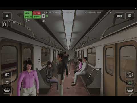 Видео: Speedup от Третьяковской до Новогиреево с заездом в депо на старом 81-717. Subtransit Drive