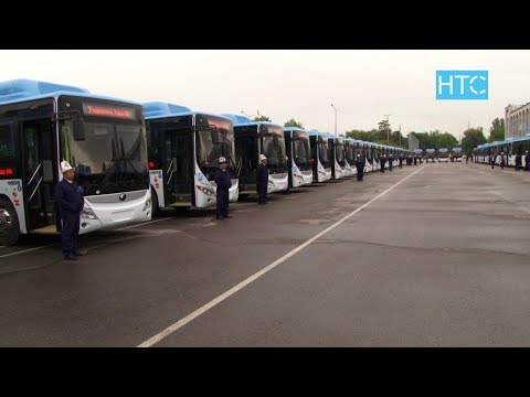 Видео: В Бишкеке 60 автобусов на газе скоро выйдут на линии / 24.04.19 / НТС