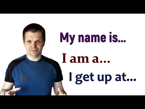 Видео: Как рассказать о себе на английском. Для начинающих.