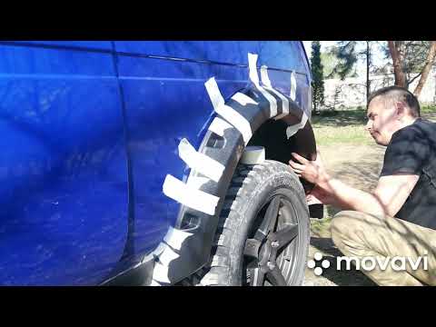 Видео: установка лаптеров(бушквакеров, расширитилей) на ниву урбан