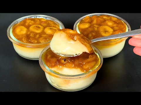 Видео: Только молоко и банан! Самый вкусный домашний десерт за 5 минут! без выпечки! деликатес